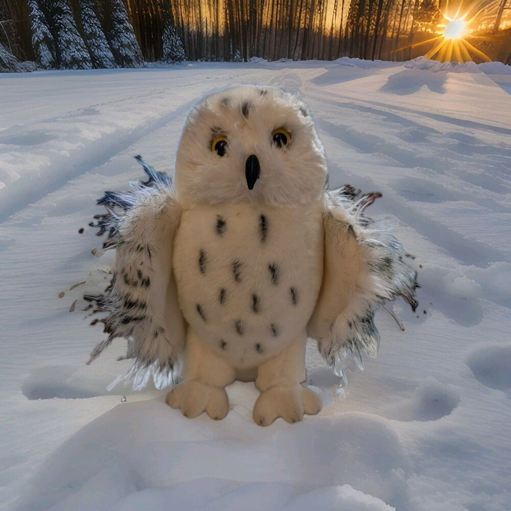 Douglas Wizard Owl Plush Animal Realistic Hedwig 10" Hogwarts Harry Potter